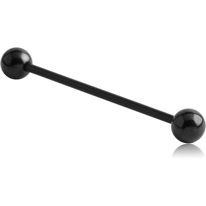 BIOFLEX BARBELL WITH BLACK PVD SURGICAL STEEL BALLS