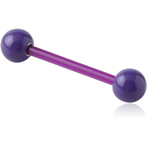 BIOFLEX BARBELL WITH SURGICAL STEEL ENAMEL BALLS