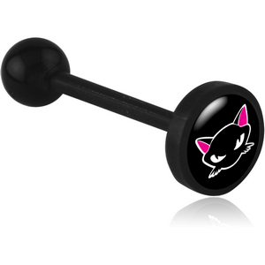 BIOFLEX FLAT PICTURE BARBELL WITH UV ACRYLIC BALL