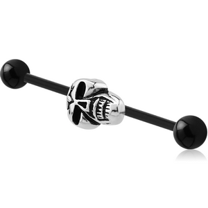 BIOFLEX INDUSTRIAL BARBELL ADJUSTABLE SLIDING CHARM WITH UV ACRYLIC BALLS