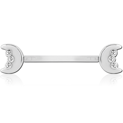 BIOFLEX PUSH FIT JEWELLED NIPPLE BARBELL