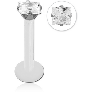 BIOFLEX INTERNAL LABRET WITH PRONG SET STAR JEWEL ATTACHMENT