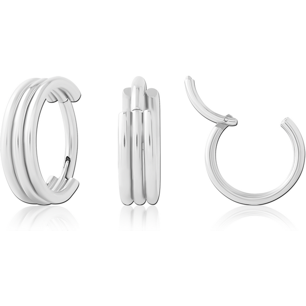 STERILE SURGICAL STEEL HINGED SEGMENT RING