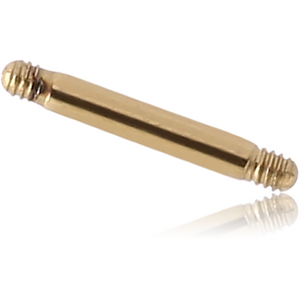 ZIRCON GOLD PVD COATED SURGICAL STEEL MICRO BARBELL PIN