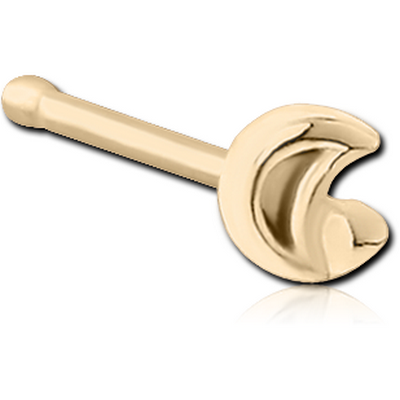 ZIRCON GOLD PVD COATED SURGICAL STEEL NOSE BONE