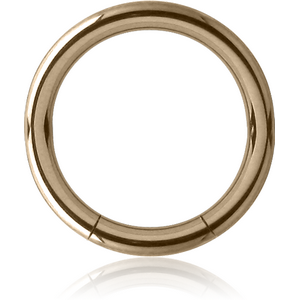 ZIRCON GOLD TITANIUM SMOOTH SEGMENT RING