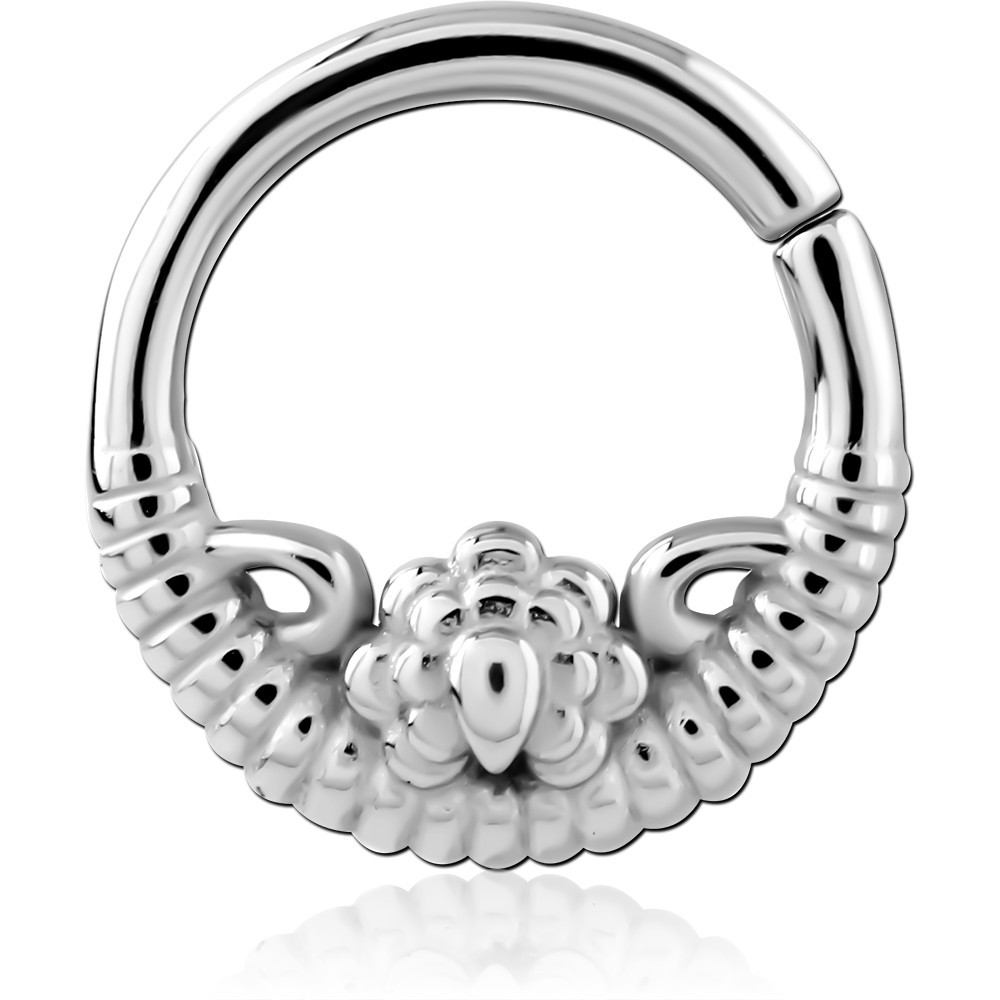 SURGICAL STEEL JEWELLED SEAMLESS RING