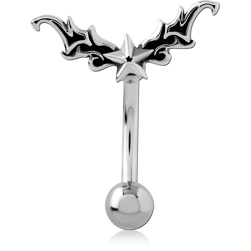 SURGICAL STEEL NAVEL BANANA