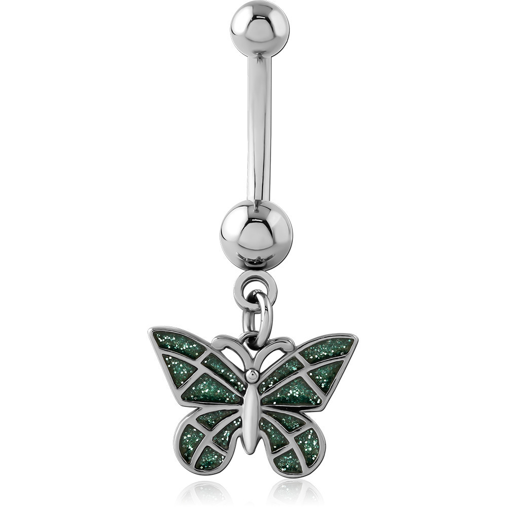 SURGICAL STEEL NAVEL BANANA