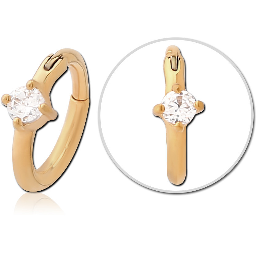 GOLD PVD 18K COATED SURGICAL STEEL JEWELLED MULTI PURPOSE CLICKER