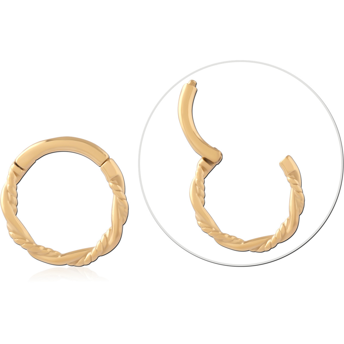 GOLD PVD 18K SURGICAL STEEL MULTI PURPOSE CLICKER