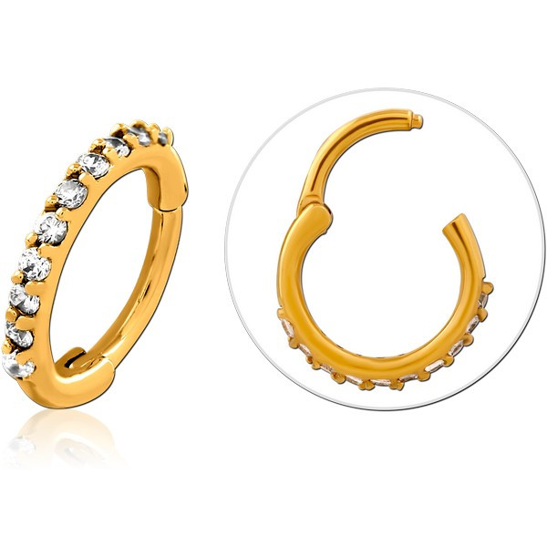GOLD PVD COATED SURGICAL STEEL JEWELLED MULTI PURPOSE CLICKER