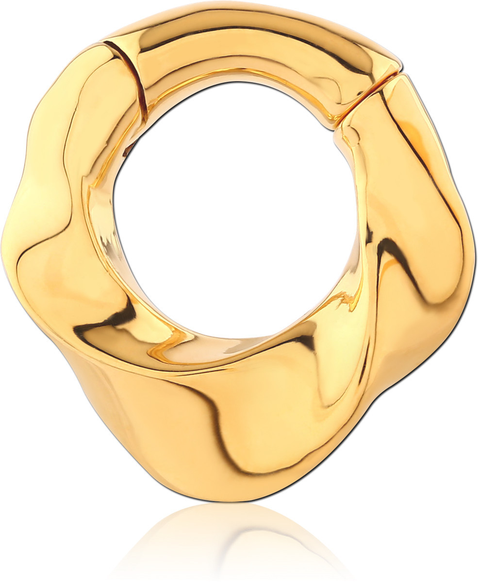 GOLD PVD COATED SURGICAL STEEL HINGED SEGMENT CLICKER