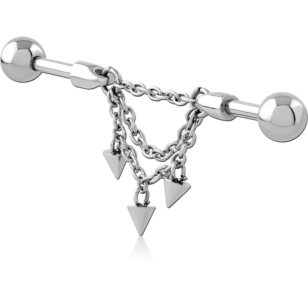 SURGICAL STEEL INDUSTRIAL BARBELL