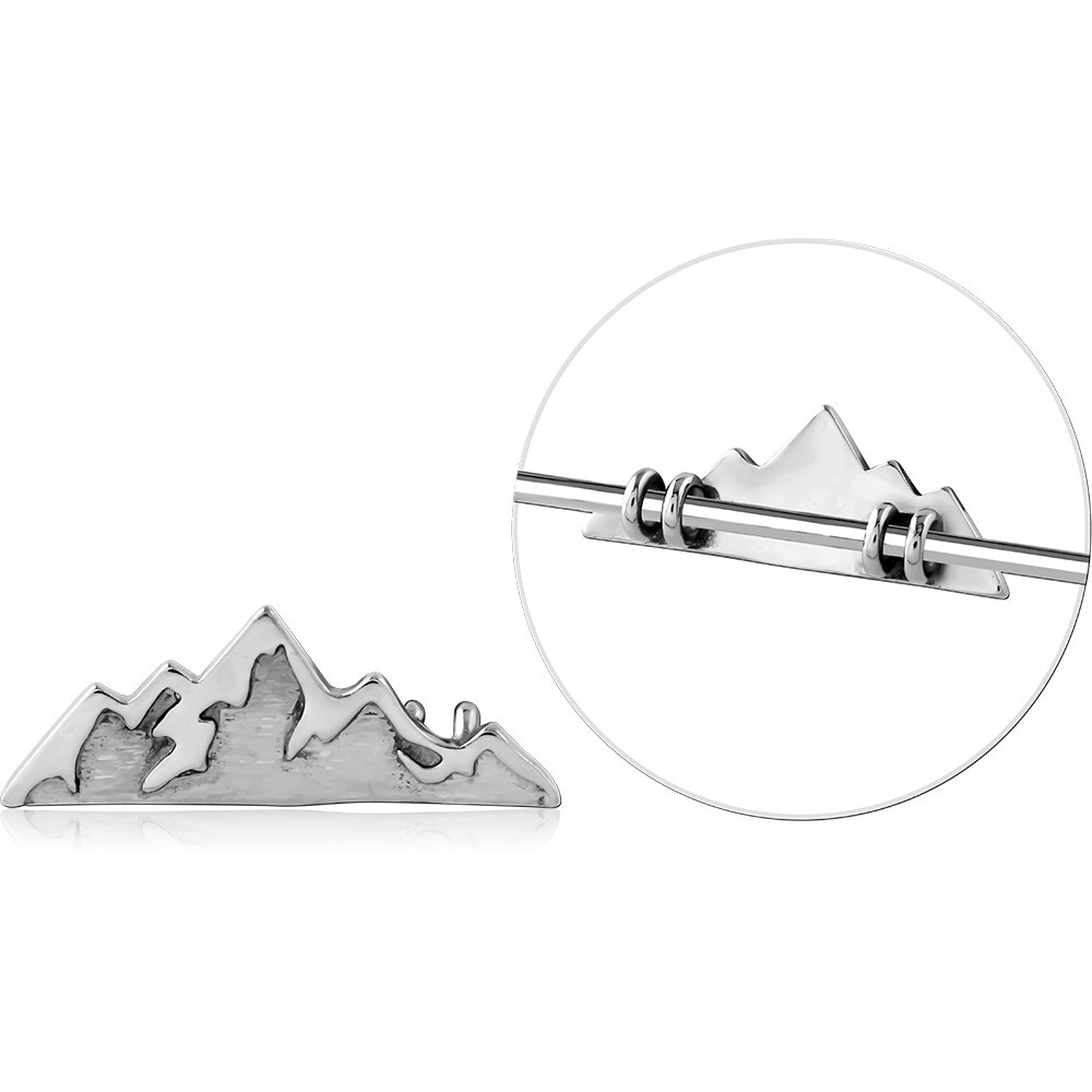 SURGICAL STEEL ADJUSTABLE SLIDING CHARM FOR INDUSTRIAL BARBELL