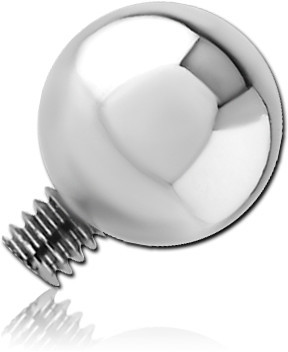 SURGICAL STEEL COUNTERSUNK BALL FOR INTERNALLY THREADED PIN