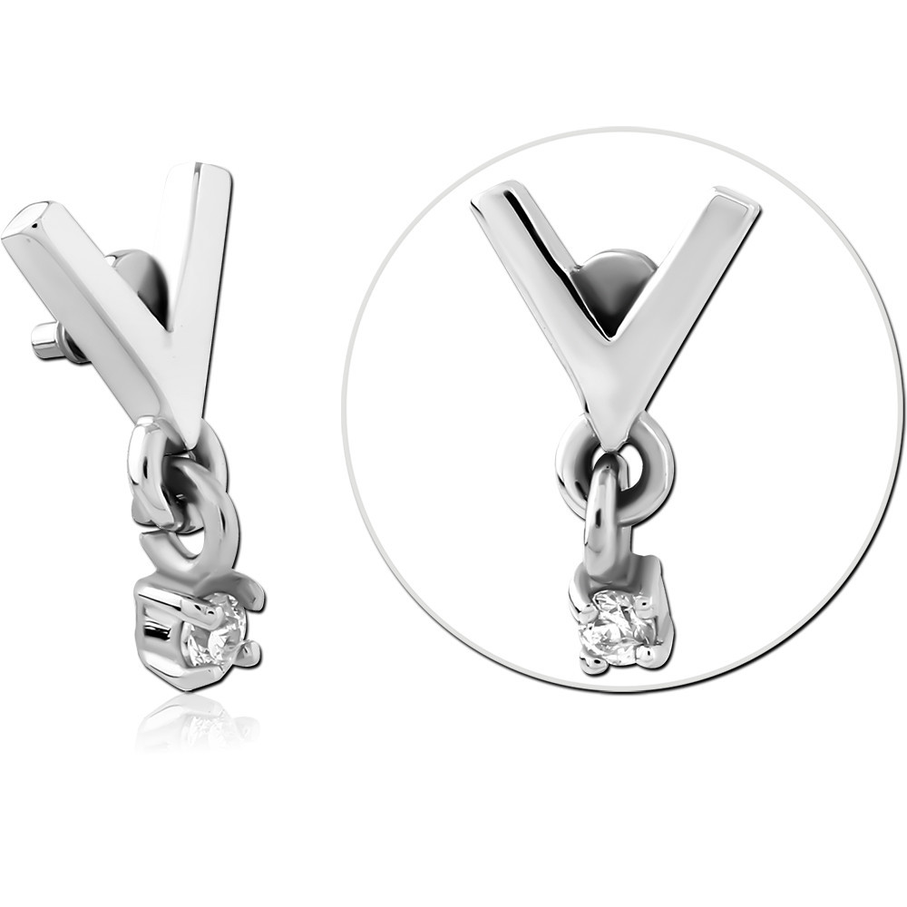 SURGICAL STEEL JEWELLED MICRO ATTACHMENT FOR 1.2MM INTERNALLY THREADED PINS