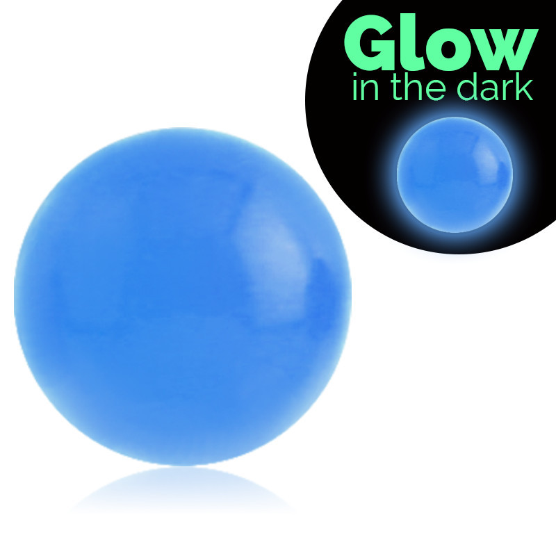 PACK OF 6 UV ACRYLIC GLOW IN THE DARK MICRO BALLS