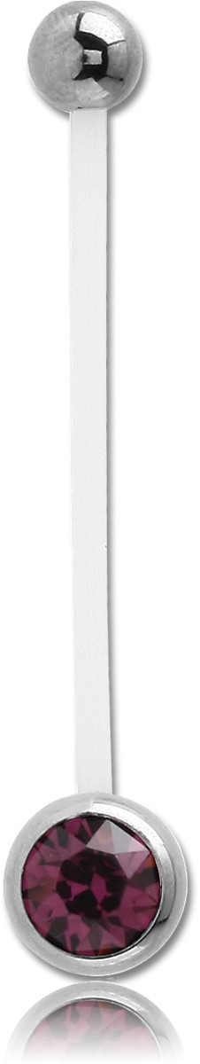 PTFE JEWELLED NAVEL BANANA