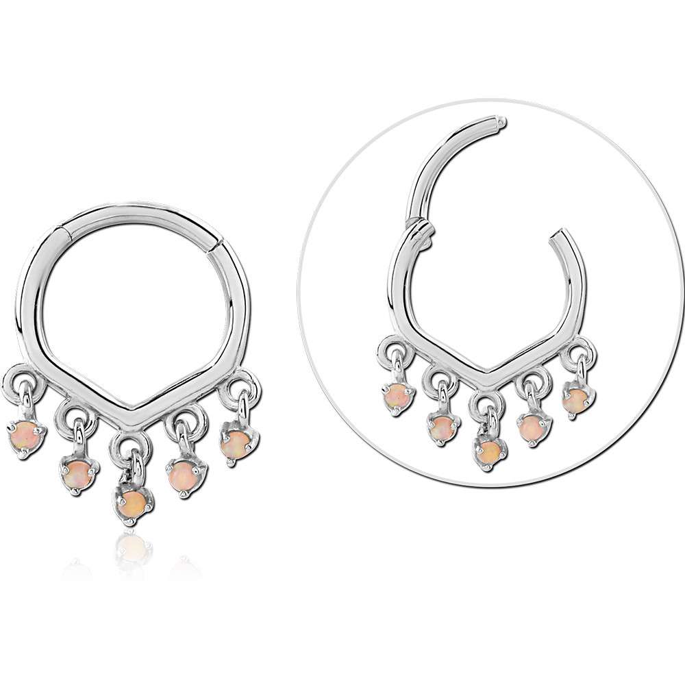 STERLING SILVER 925 RHODIUM PLATED JEWELLED MULTI PURPOSE CLICKER