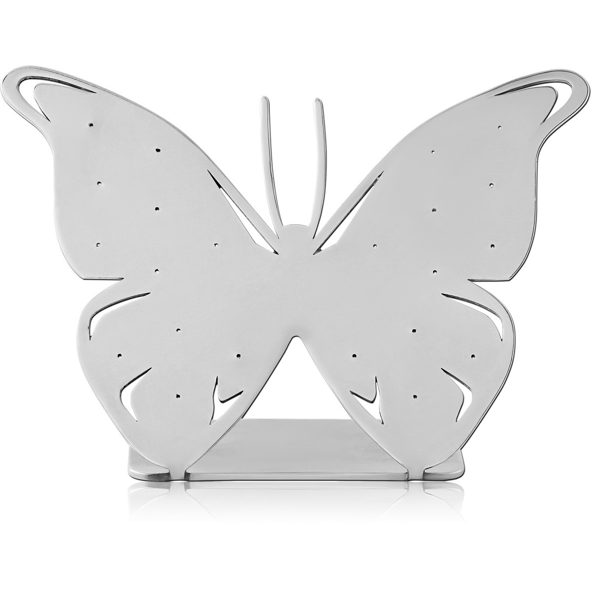 SURGICAL STEEL MATT FINISH DISPLAY HOLE 0.6 MM FOR THREADLESS TOPS WITH SILICONE SLEEVE-BUTTERFLY