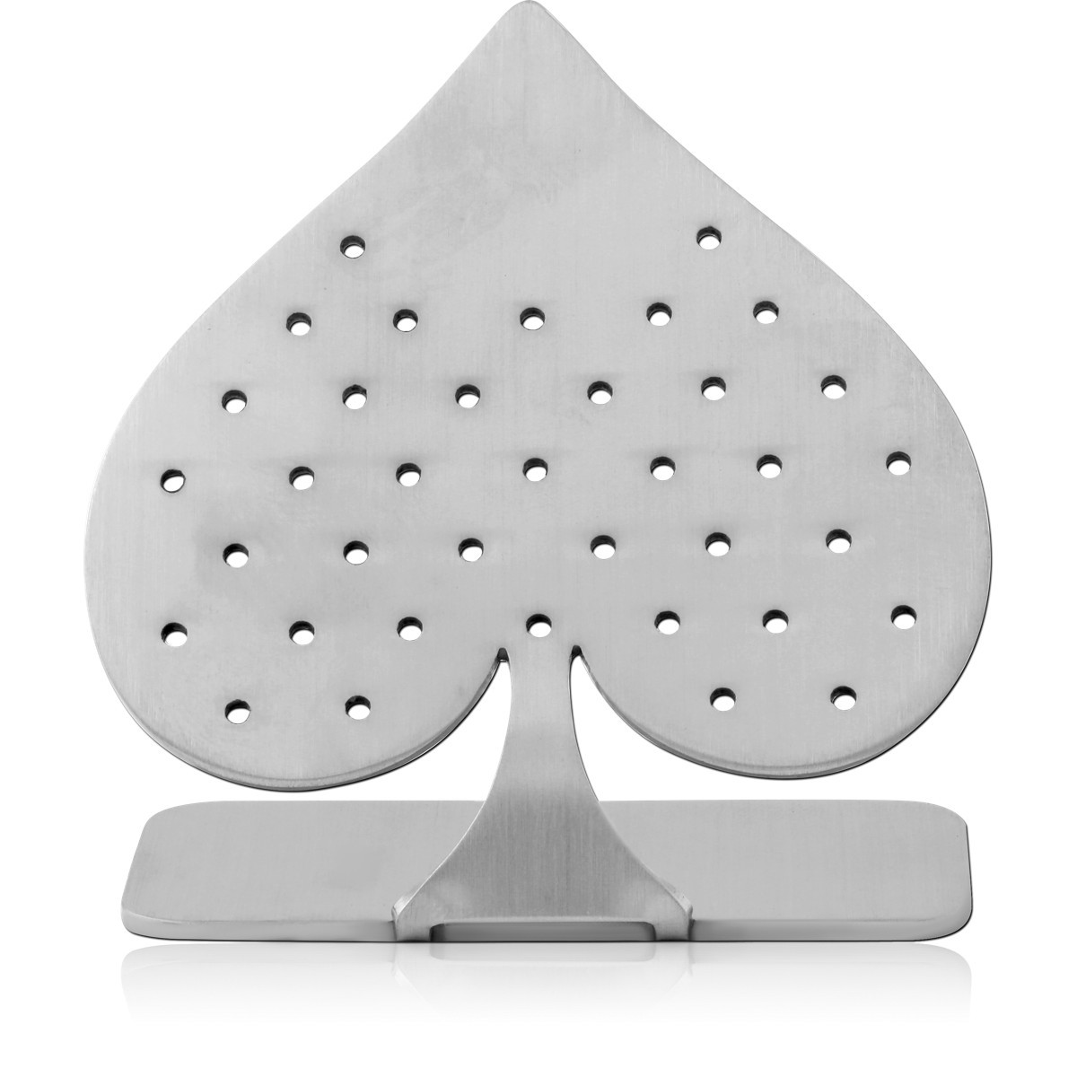 SURGICAL STEEL MATT FINISH DISPLAY HOLE 0.6 MM FOR THREADLESS TOPS WITH SILICONE SLEEVE-SPADES