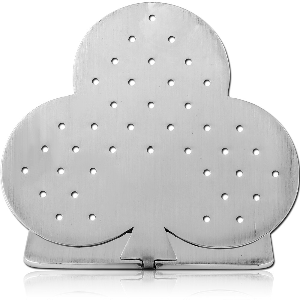 SURGICAL STEEL MATT FINISH DISPLAY HOLE 1.3 MM FOR INTERNALLY EXTERNALLY THREADED LABRETS BARBELLS-CLUBS