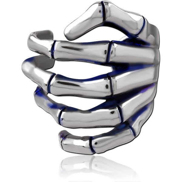 SURGICAL STEEL EAR CUFF - SKELETON HAND