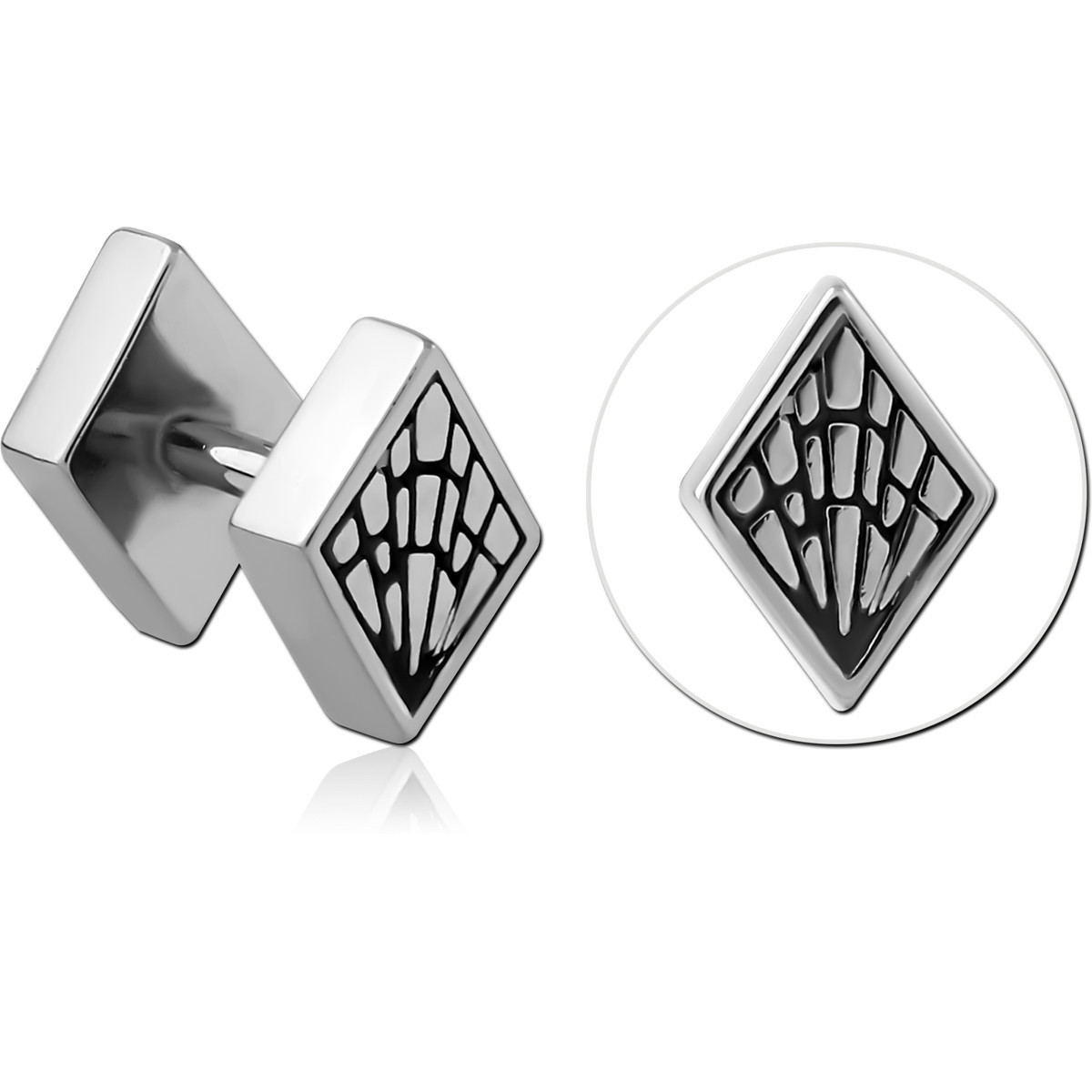 SURGICAL STEEL FAKE PLUG