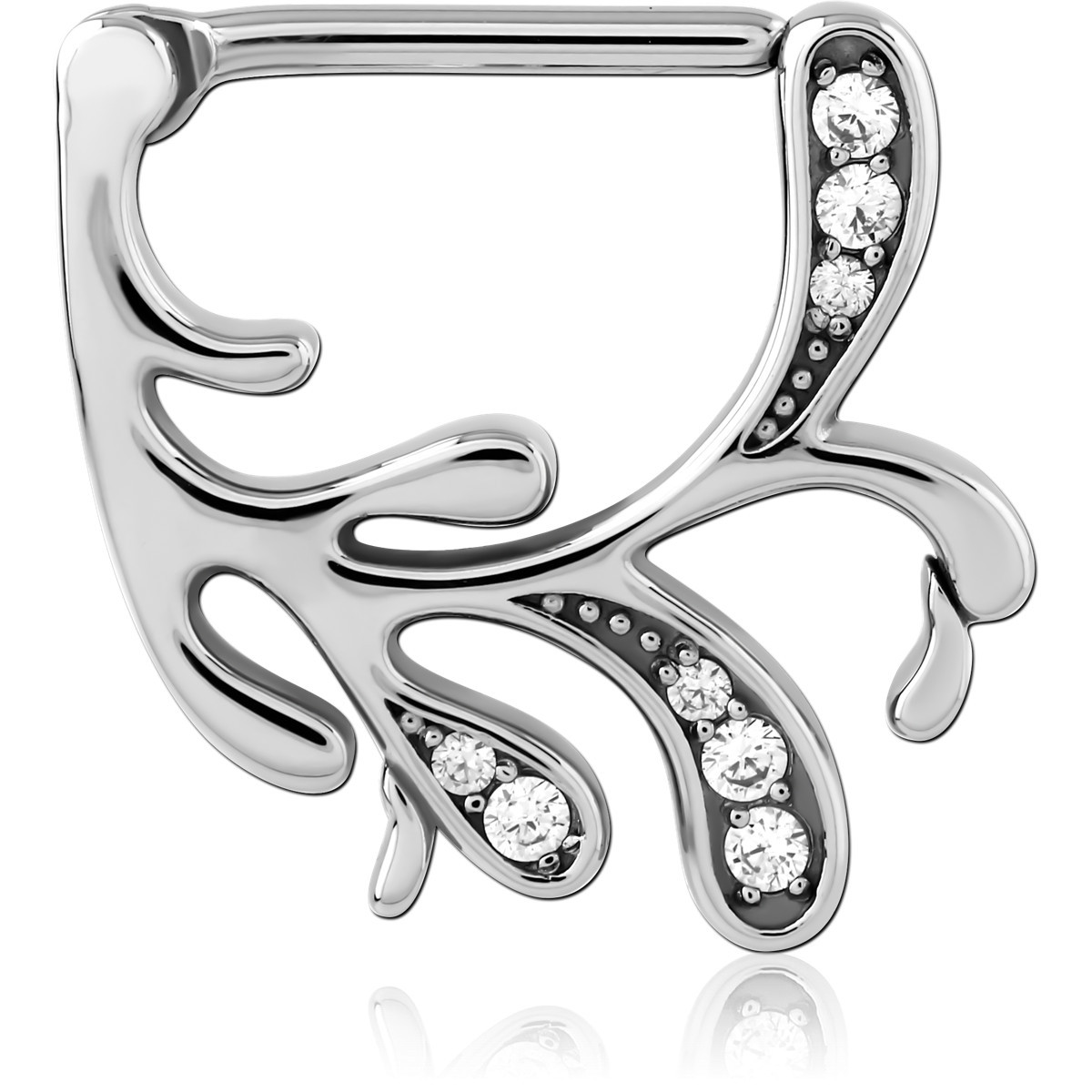 SURGICAL STEEL JEWELLED NIPPLE CLICKER