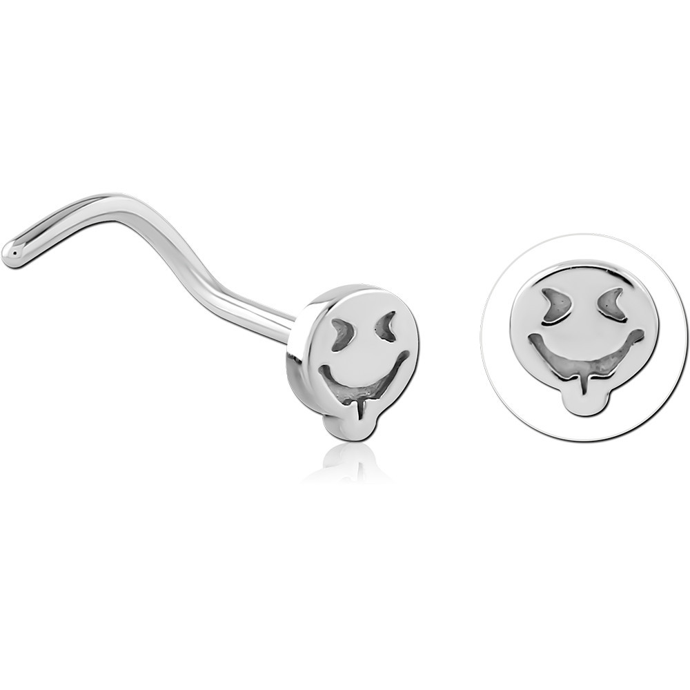 SURGICAL STEEL CURVED NOSE STUD