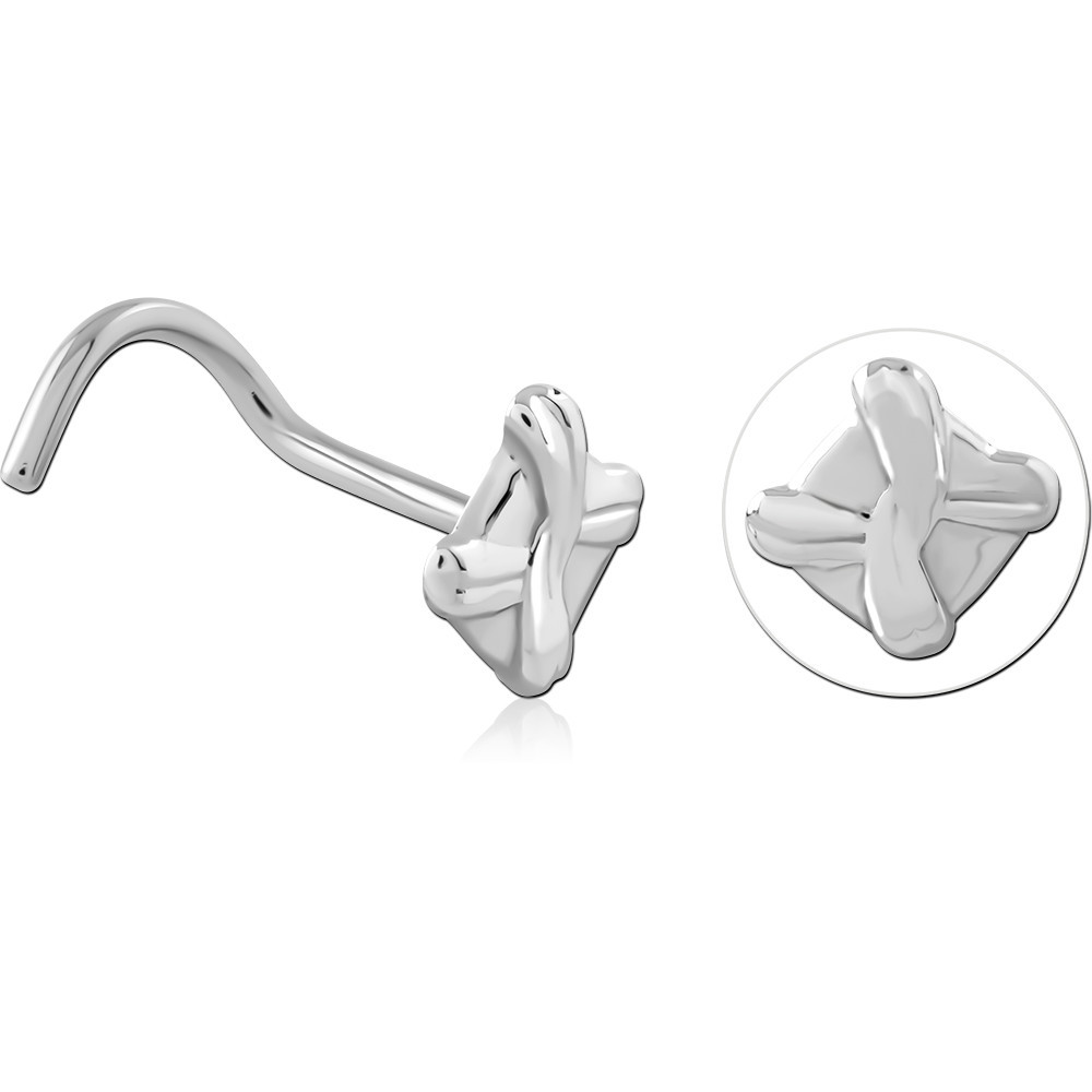 SURGICAL STEEL CURVED NOSE STUD