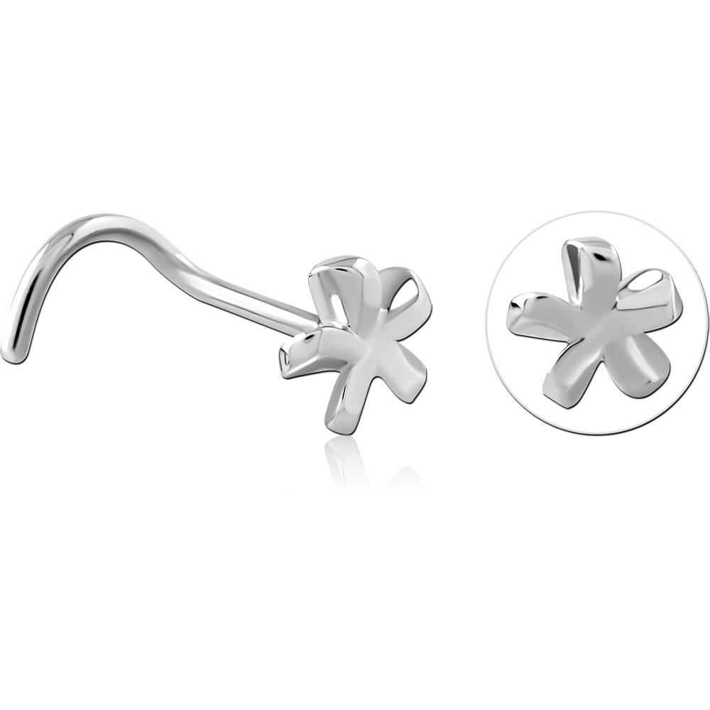 SURGICAL STEEL CURVED NOSE STUD