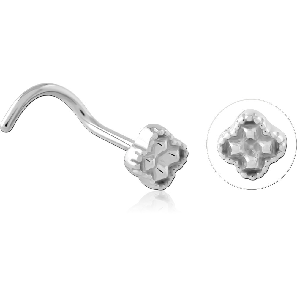 SURGICAL STEEL CURVED NOSE STUD