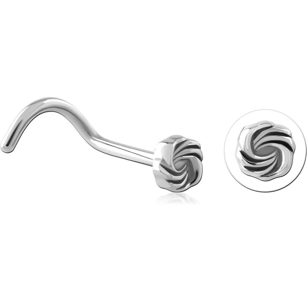 SURGICAL STEEL CURVED NOSE STUD