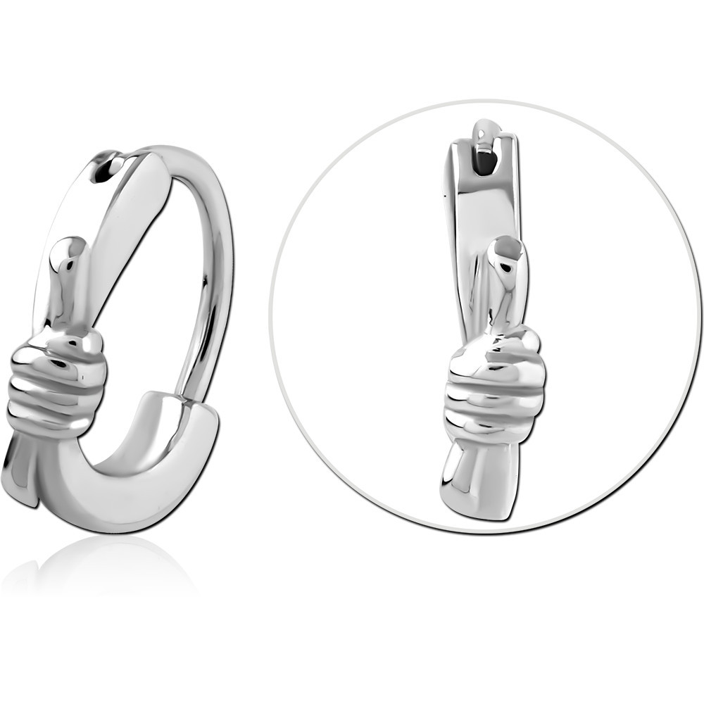 SURGICAL STEEL NOSE CLCKER RING