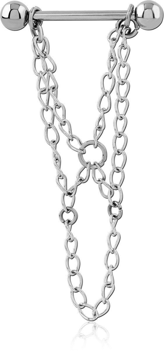 SURGICAL STEEL CHAIN NIPPLE SHIELD
