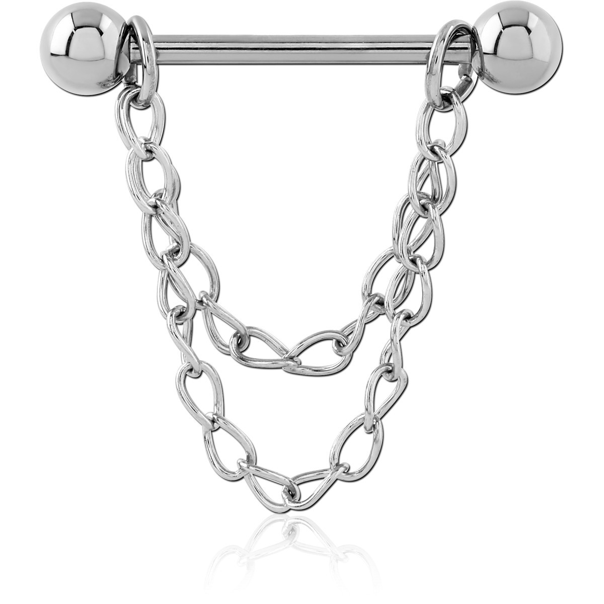 SURGICAL STEEL CHAIN NIPPLE SHIELD