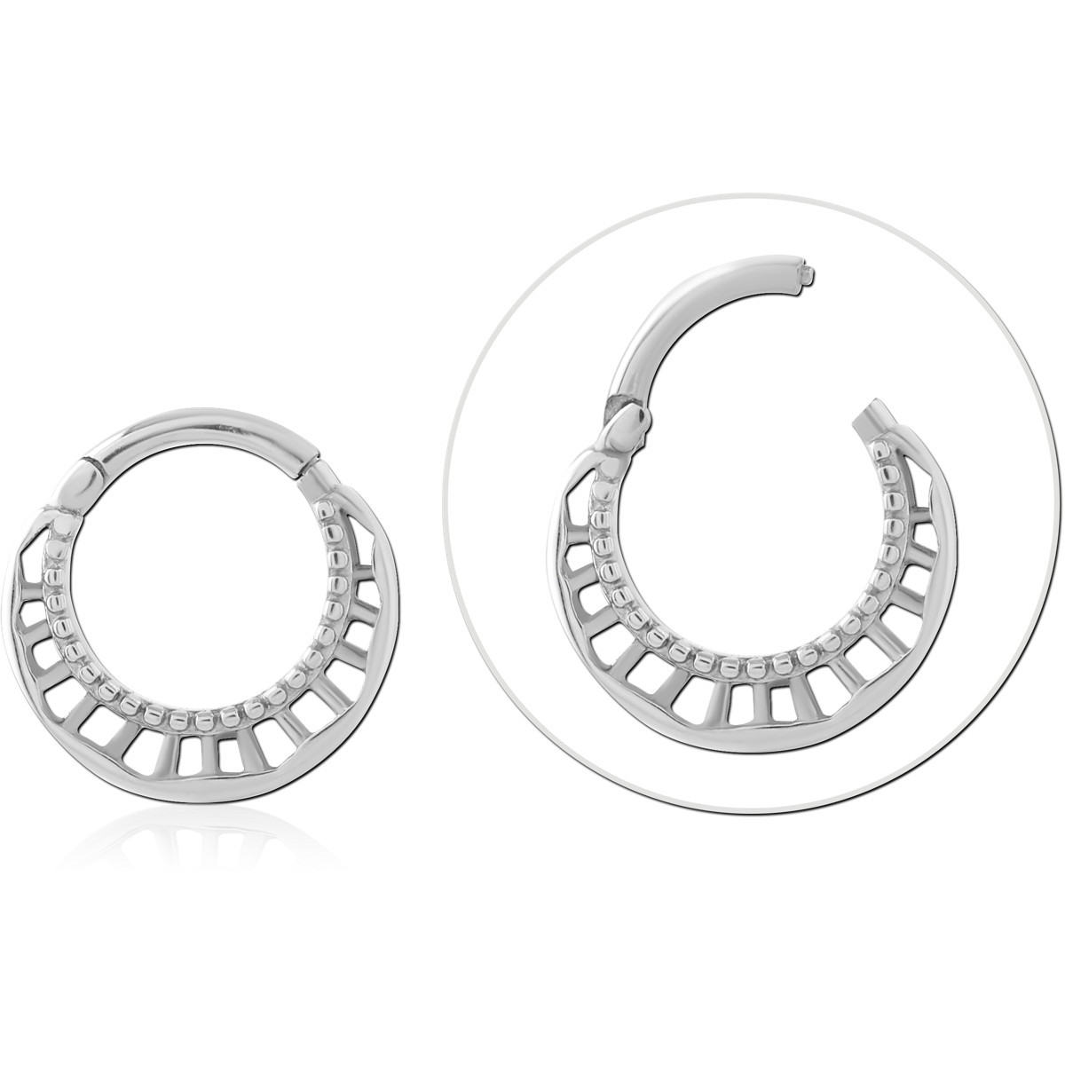 316L SURGICAL STEEL HINGE SEGMENT RING
