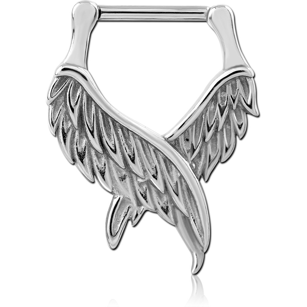 SURGICAL STEEL HINGED SEPTUM CLICKER