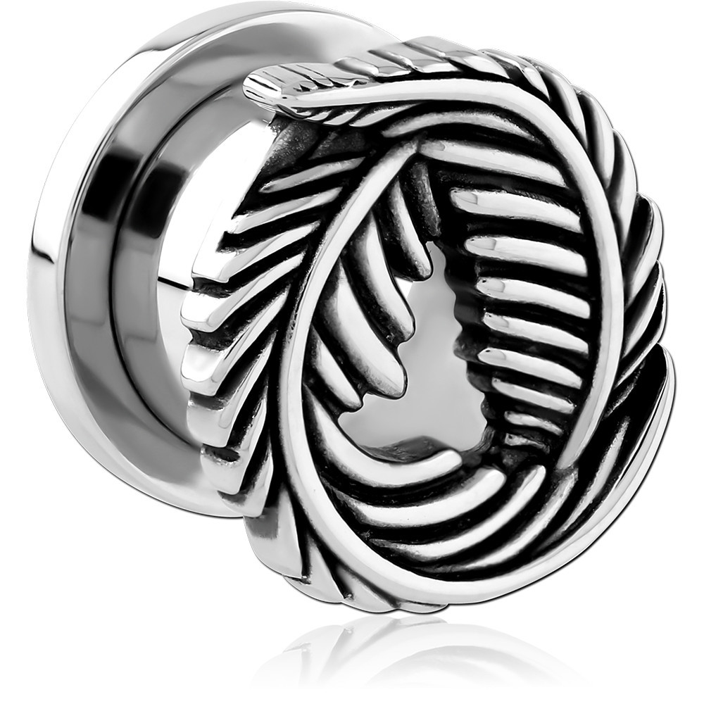 STAINLESS STEEL THREADED TUNNEL WITH SURGICAL STEEL TOP