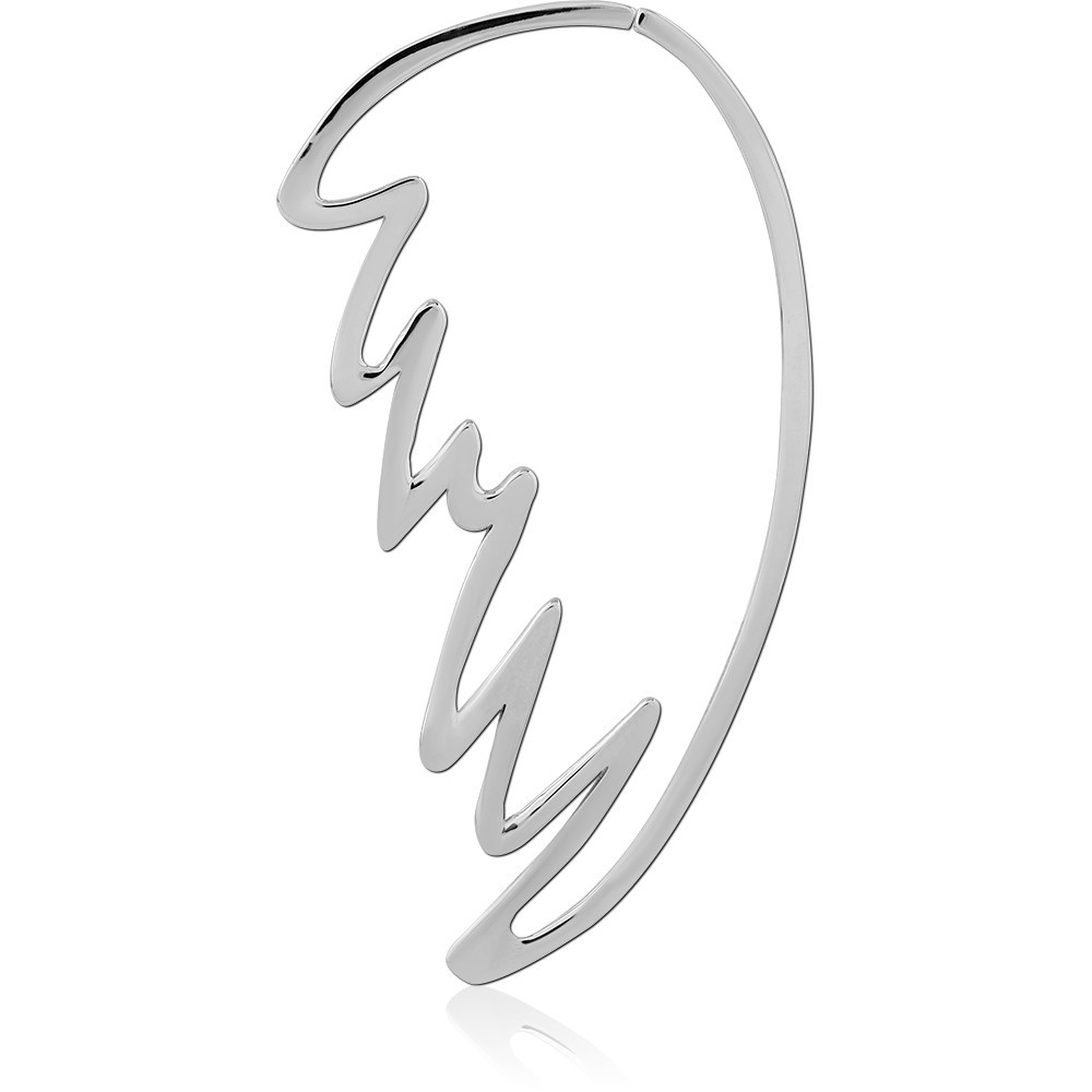 SURGICAL STEEL HOOP EARRING FOR TUNNEL
