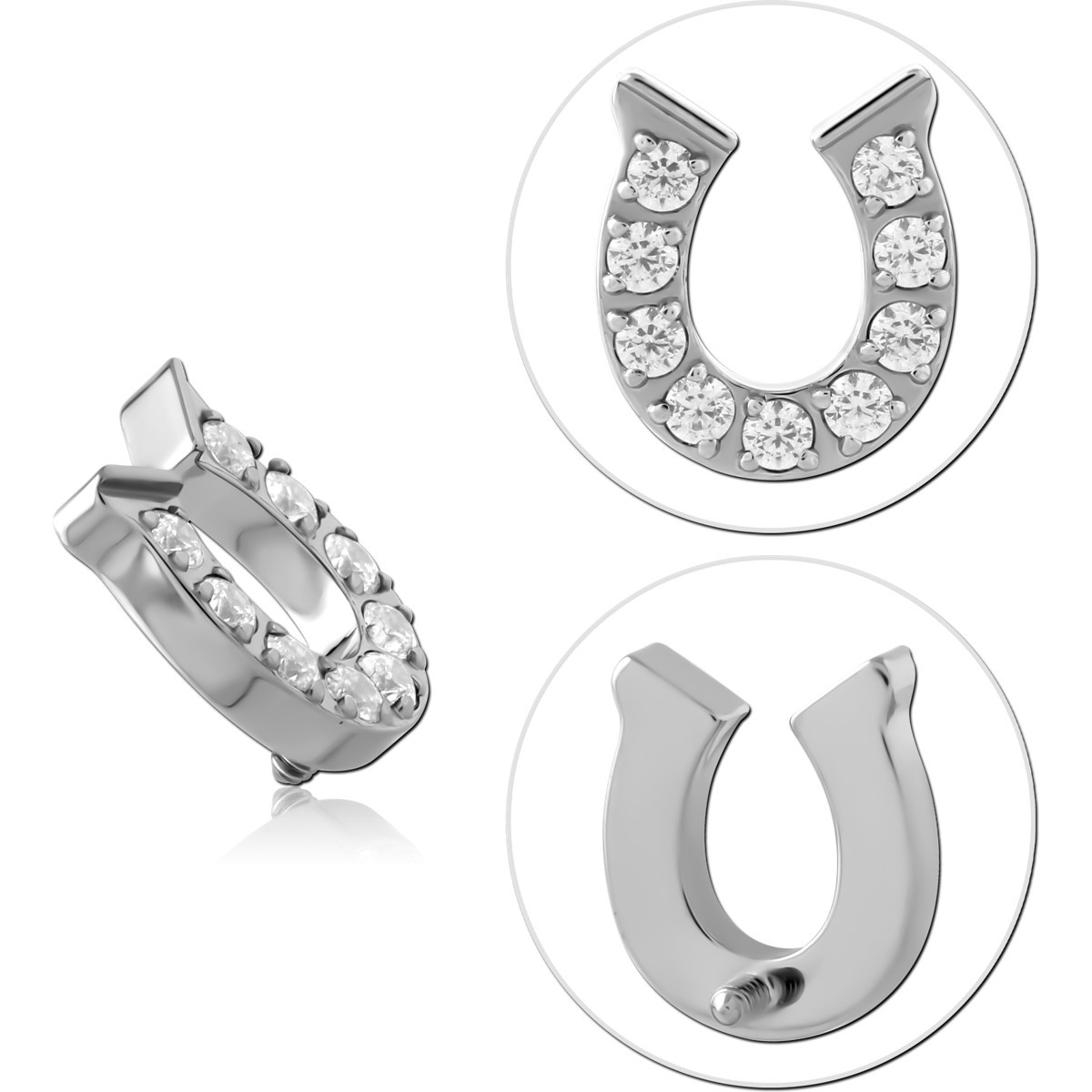 TITANIUM JEWELED MICRO ATTACHMENT FOR 1.2MM INTERNALLY THREADED PINS-FISHTAIL