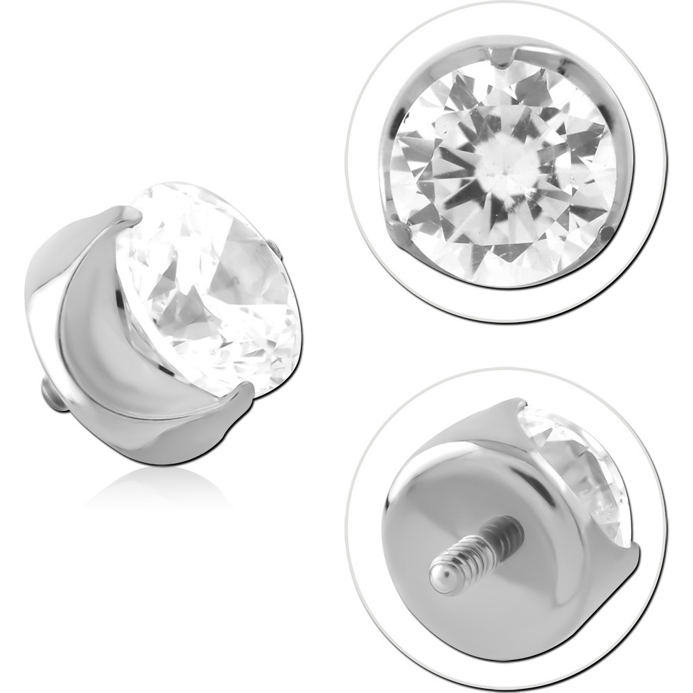 TITANIUM JEWELLED MICRO ATTACHMENT FOR 1.2MM INTERNALLY THREADED PINS