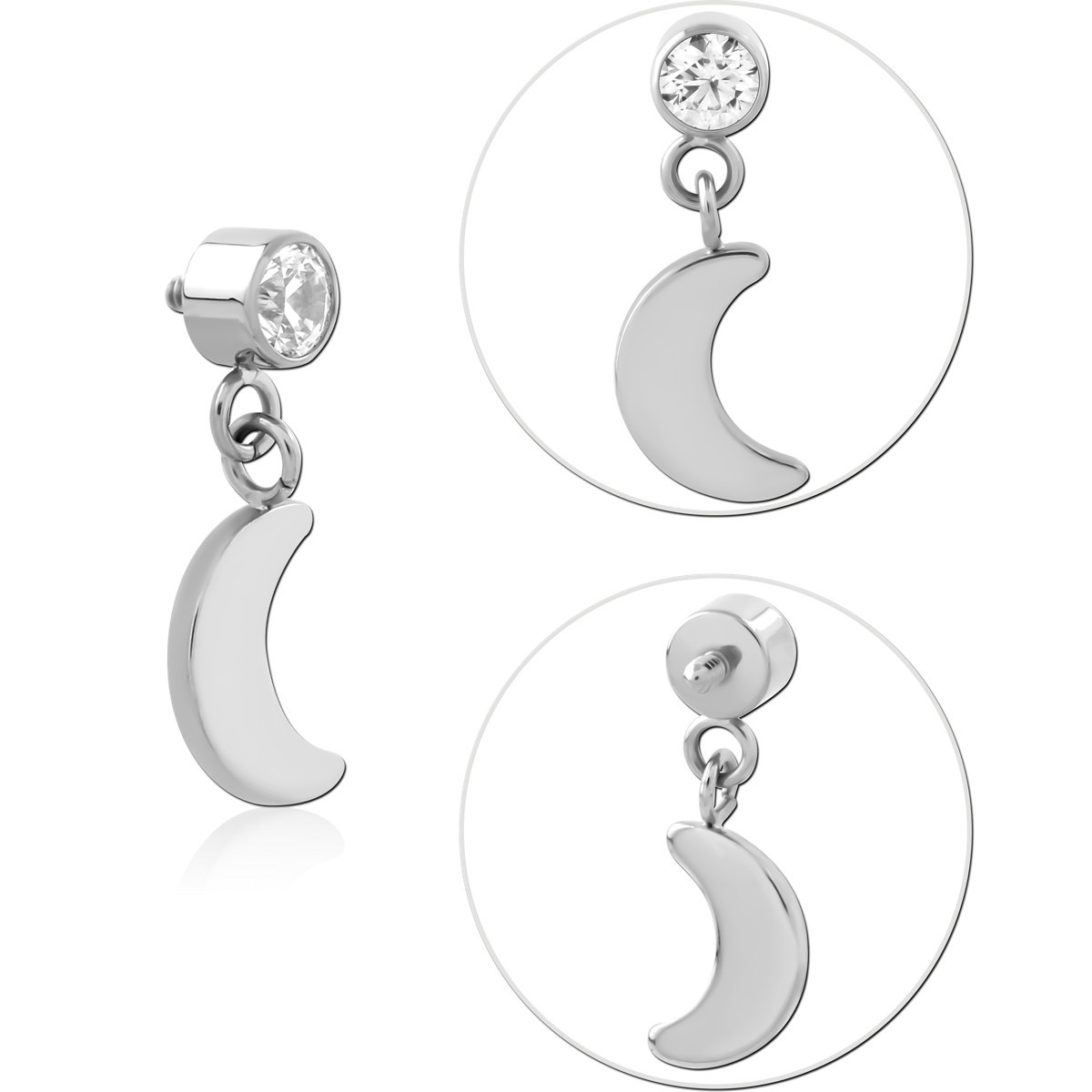 TITANIUM JEWELED MICRO ATTACHMENT FOR 1.2MM INTERNALLY THREADED PINS