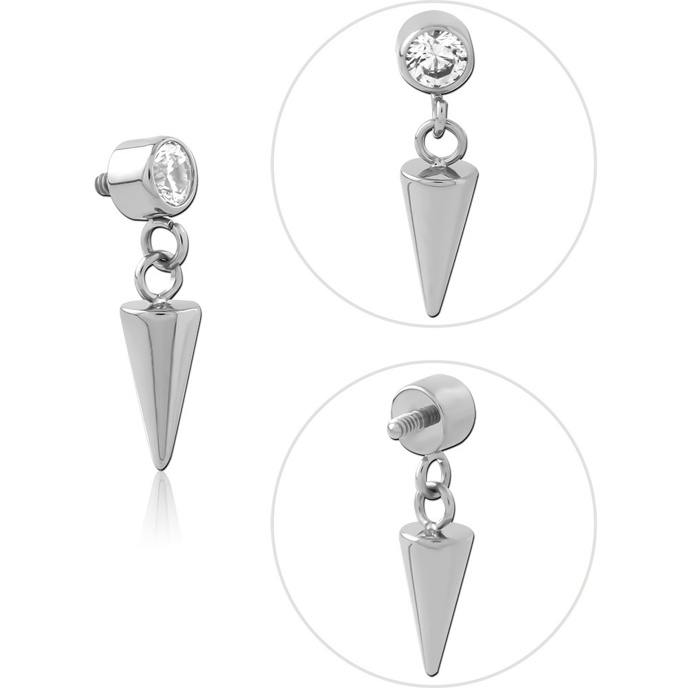 TITANIUM JEWELED MICRO ATTACHMENT FOR 1.2MM INTERNALLY THREADED PINS