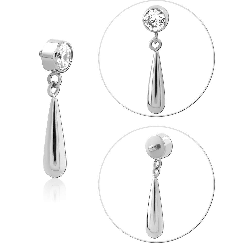 TITANIUM JEWELED MICRO ATTACHMENT FOR 1.2MM INTERNALLY THREADED PINS