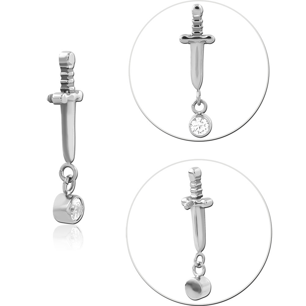 TITANIUM JEWELED MICRO ATTACHMENT FOR 1.2MM INTERNALLY THREADED PINS