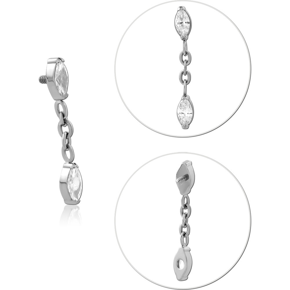 TITANIUM JEWELED MICRO ATTACHMENT FOR 1.2MM INTERNALLY THREADED PINS