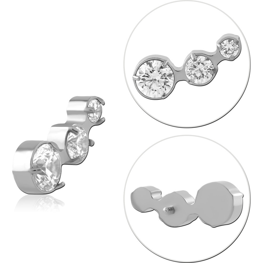 TITANIUM JEWELED MICRO ATTACHMENT FOR 1.2MM INTERNALLY THREADED PINS-KITE
